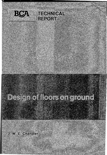 Design of floors on ground.