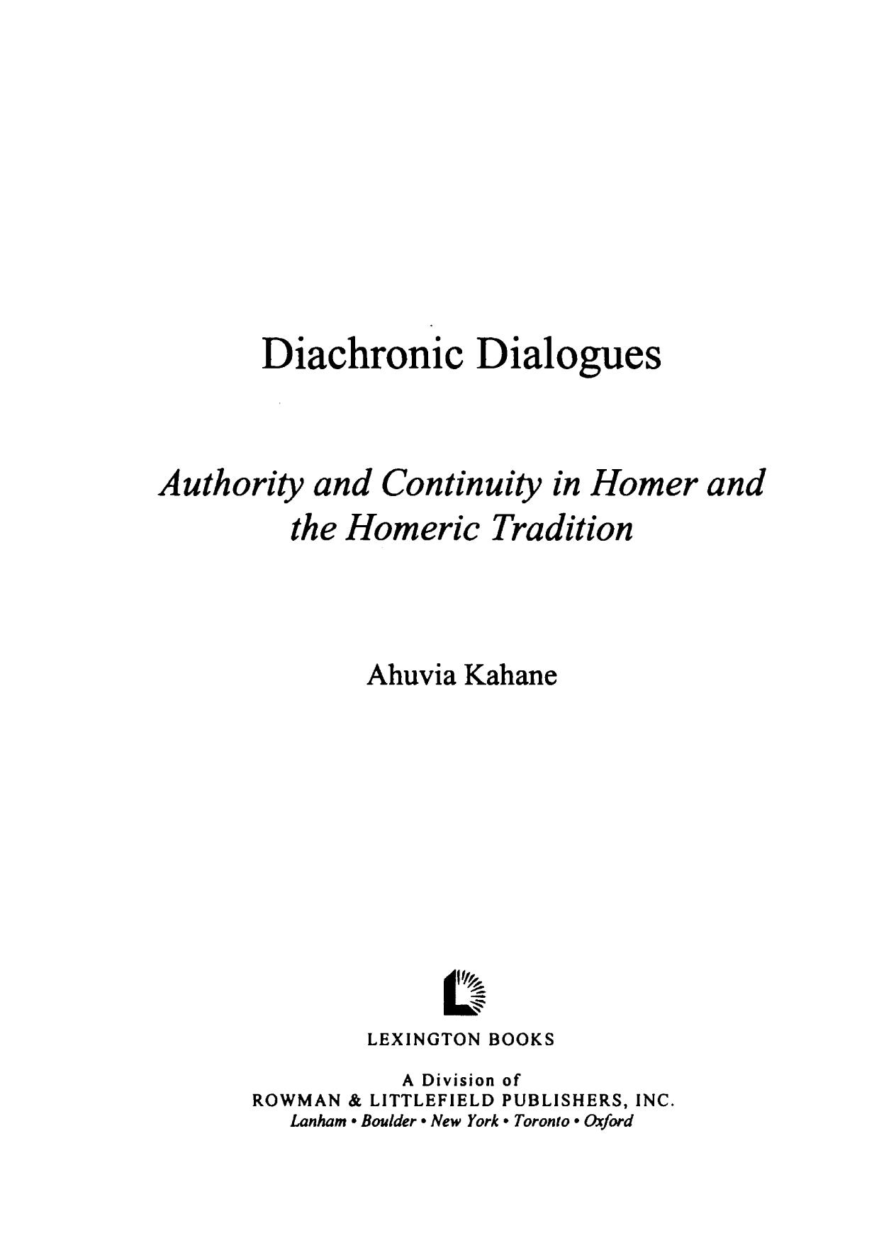 Diachronic Dialogues