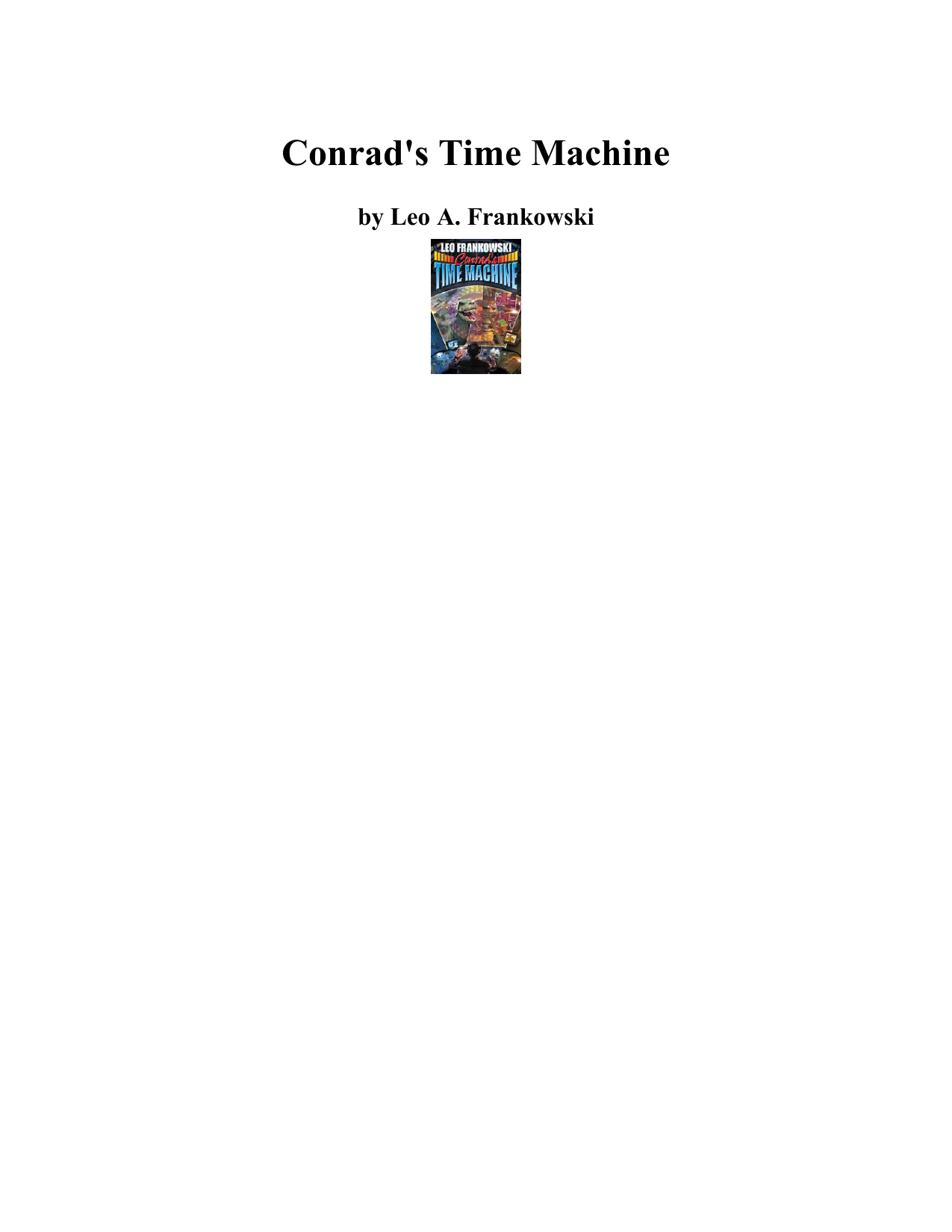 Conrad's Time Machine