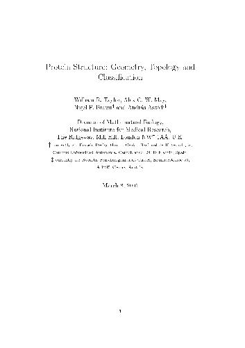 Protein Geometry, Classification, Topology and Symmetry