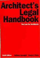 Architect's Legal Handbook