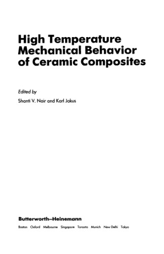 High Temperature Mechanical Behaviour of Ceramic Composites