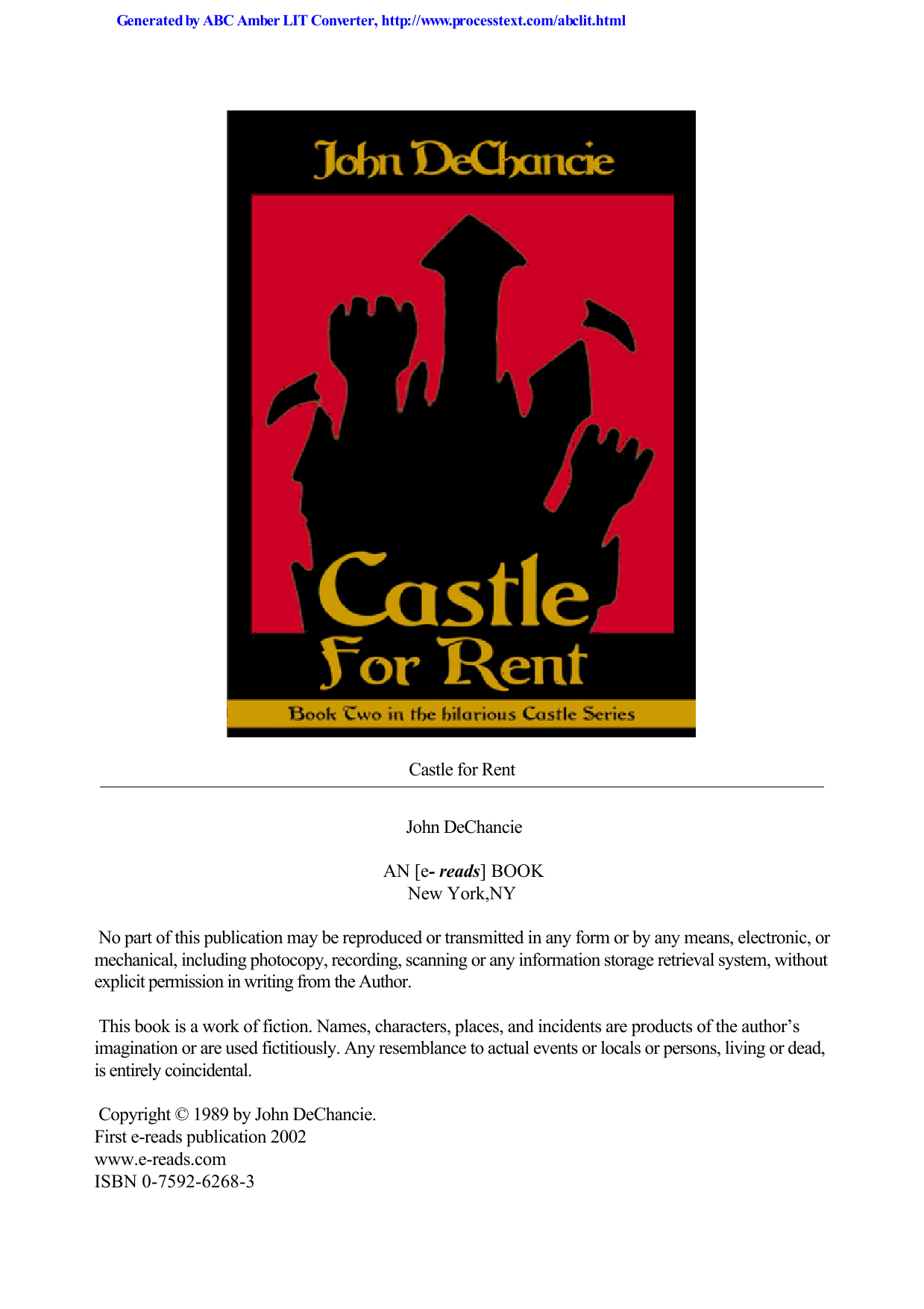 Castle for rent