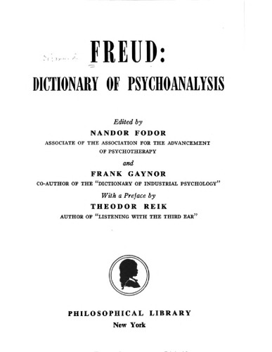 Dictionary of Psychoanalysis