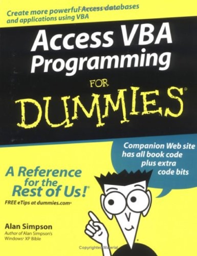 Access VBA Programming for Dummies