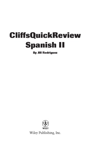 CliffsQuickReview Spanish II