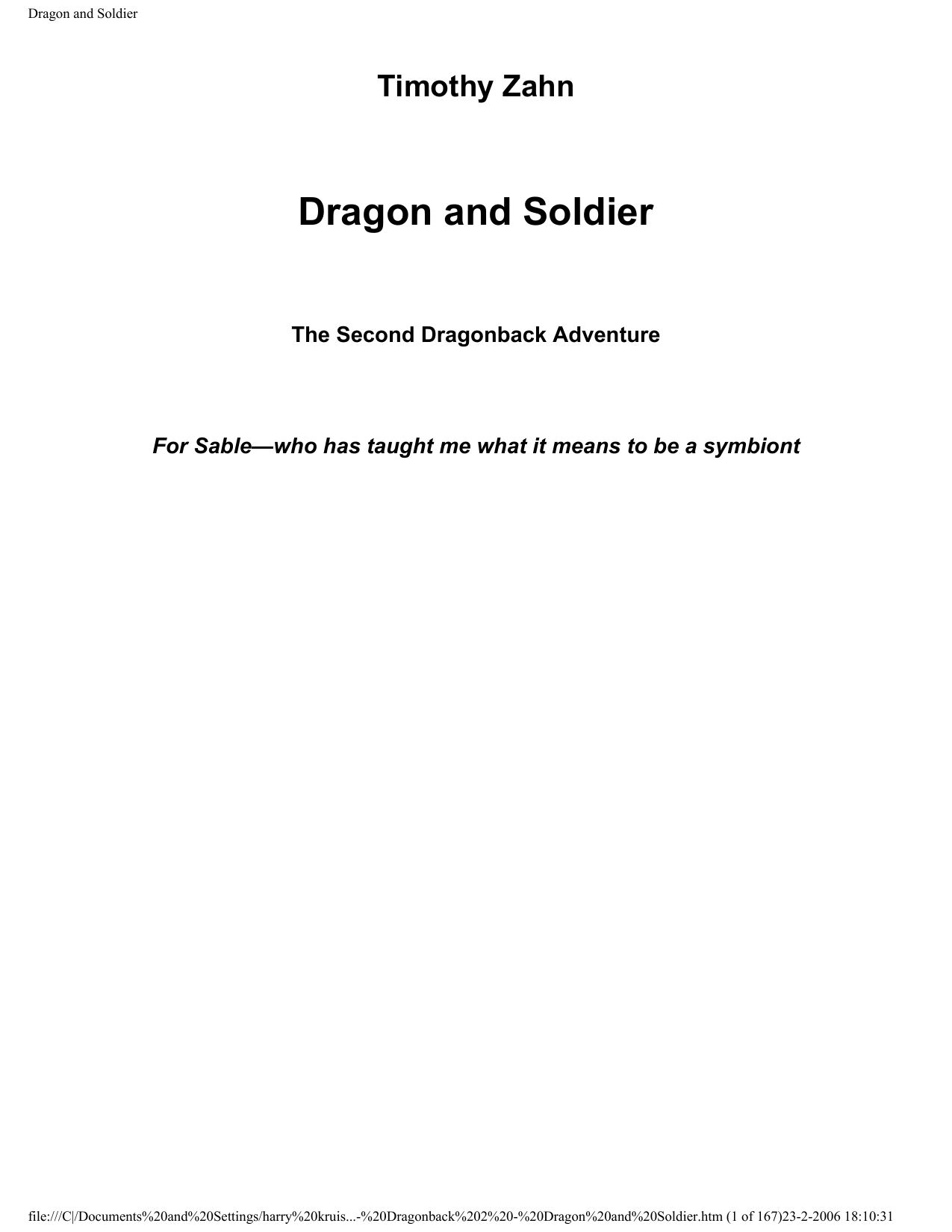 Dragon and Soldier