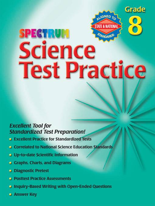 Spectrum Science Test Practice, Grade 8