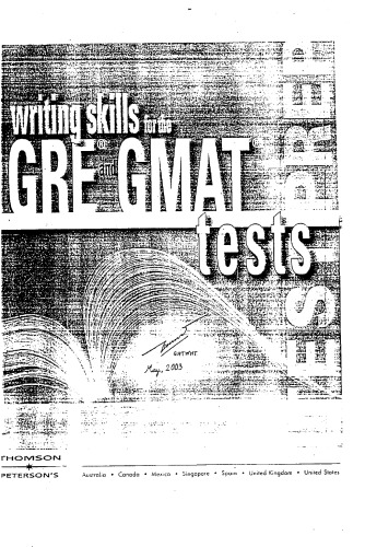 Writing Skills for the GRE and GMAT Tests