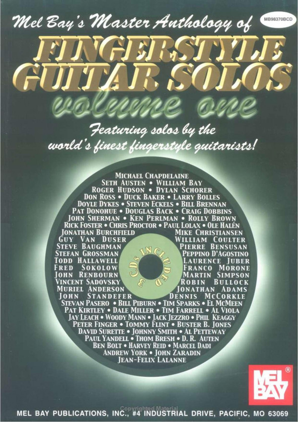 Mel Bay's Master Anthology of Fingerstyle Guitar Solos, Volume 1