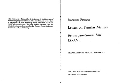 Letters on Familiar Matters