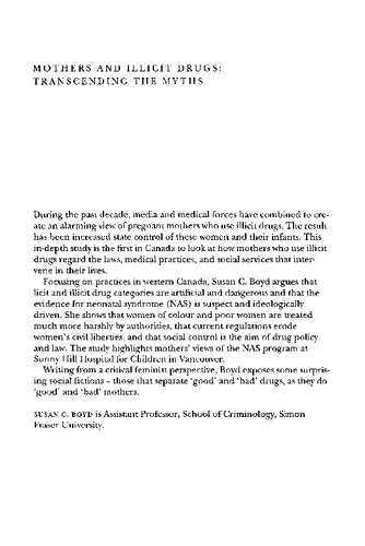 Mothers and Illicit Drugs