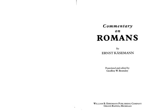 Commentary on Romans