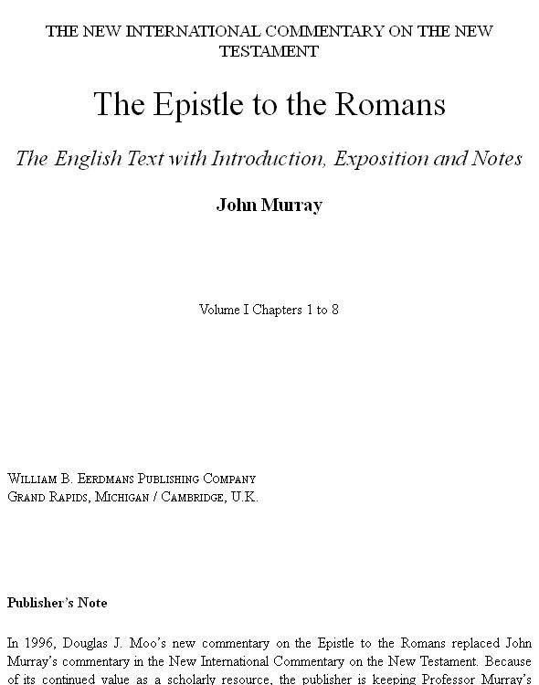 Epistle to the Romans