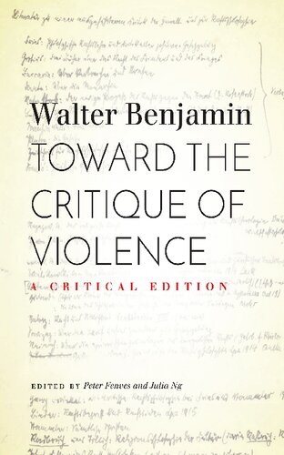 Toward the Critique of Violence