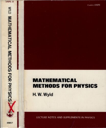 Mathematical Methods For Physics