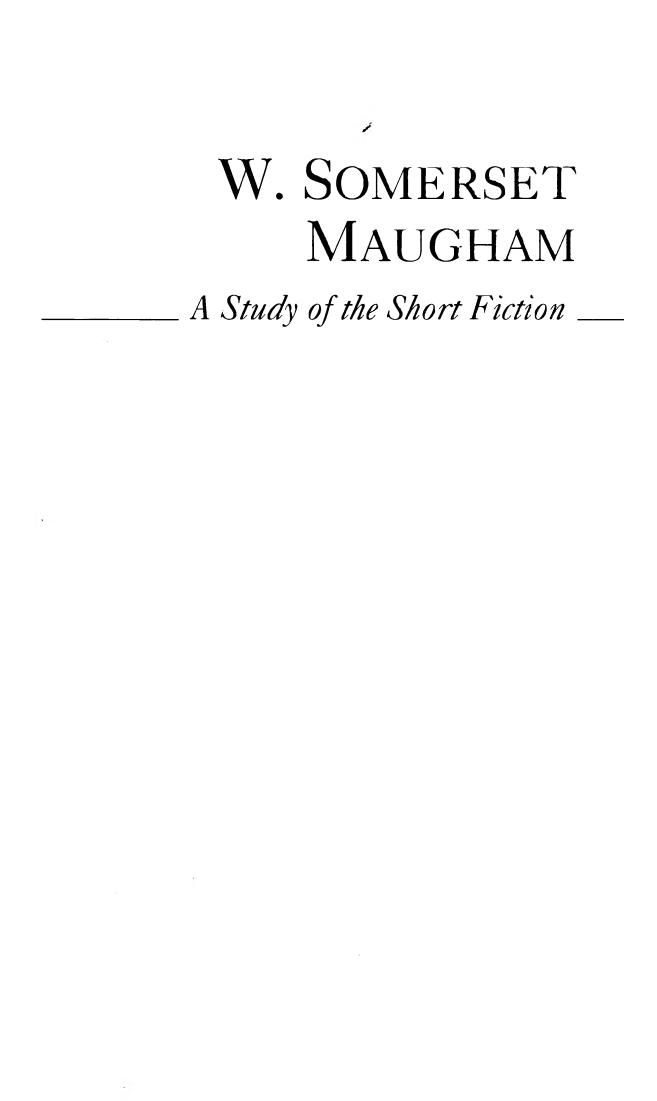 W. Somerset Maugham