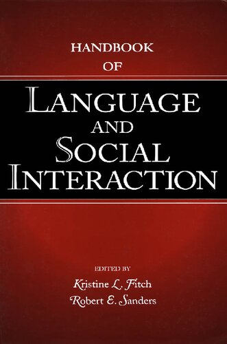 Handbook Of Language And Social Interaction