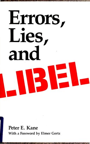 Errors, Lies, and Libel