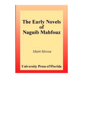 The Early Novels of Naguib Mahfouz