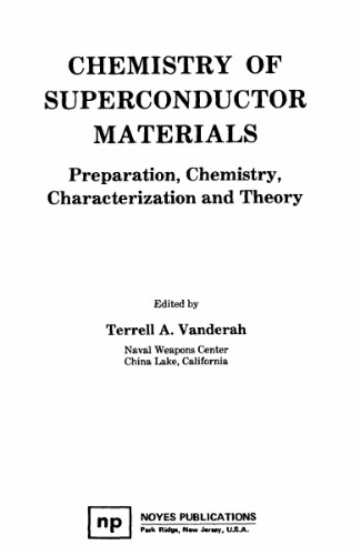Chemistry of Superconductor Materials