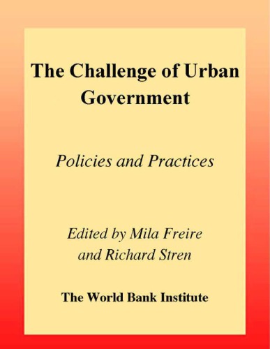 The Challenge of Urban Government