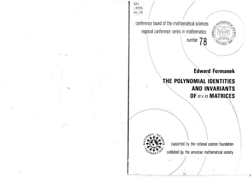 The Polynomial Identities And Invariants Of N X N Matrices