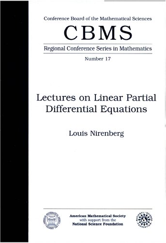 Lectures on Linear Partial Differential Equations (CBMS Regional Conference Series in Mathematics No. 17)