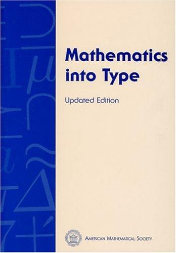 Mathematics Into Type