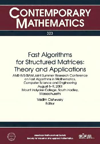 Fast Algorithms for Structured Matrices