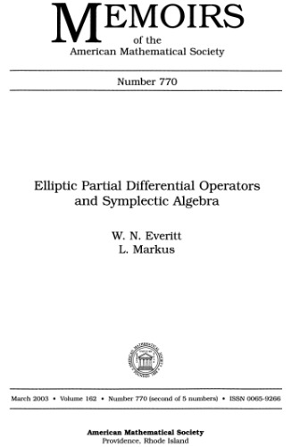 Elliptic Partial Differential Operators and Symplectic Algebra