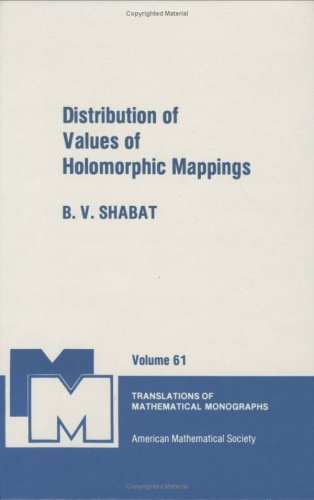 Distribution Of Values Of Holomorphic Mappings