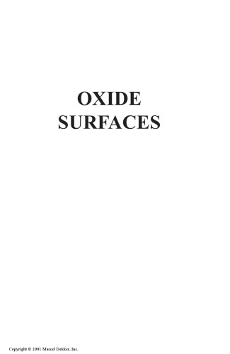 Oxide Surfaces