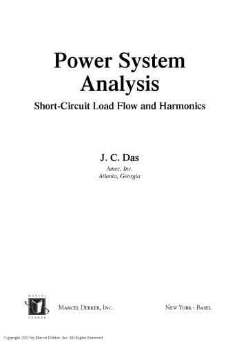 Power System Analysis