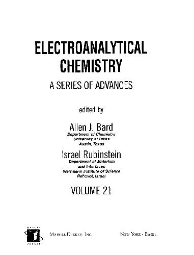 Electroanalytical Chemistry