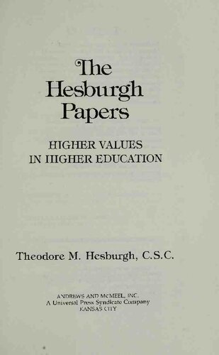 The Hesburgh Papers