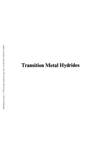 Transition Metal Hydrides