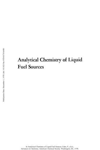 Analytical Chemistry of Liquid Fuel Sources