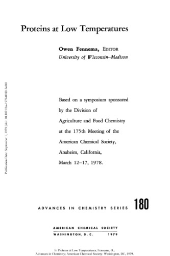 Proteins at low temperatures