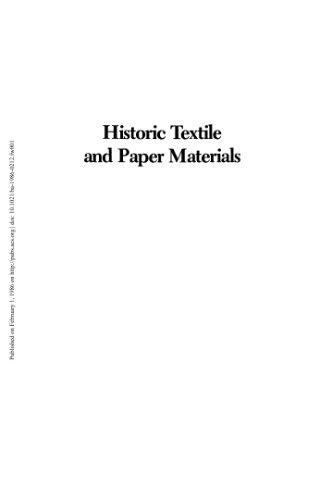 Historic Textile and Paper Materials