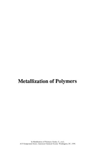 Metallization of Polymers