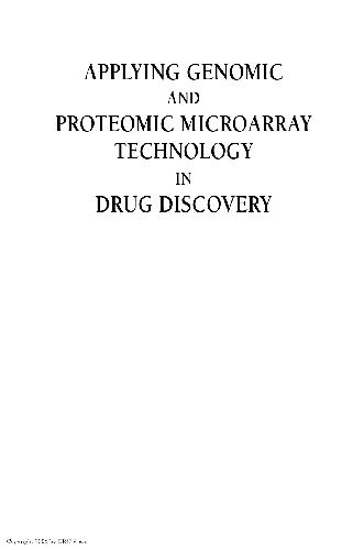 Applying Genomic and Proteomic Microarray Technology in Drug Discovery