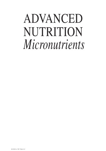 Advanced Nutrition Micronutrients