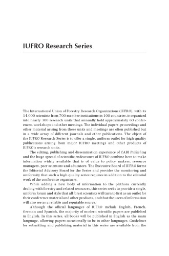 Criteria and Indicators for Sustainable Forest Management