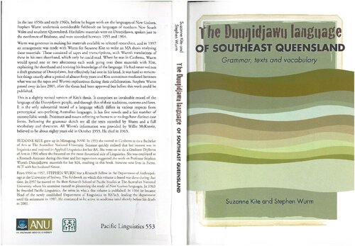 The Duungidjawu language of southeast Queensland : grammar, texts and vocabulary