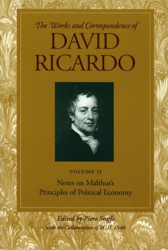 The Works And Correspondence Of David Ricardo