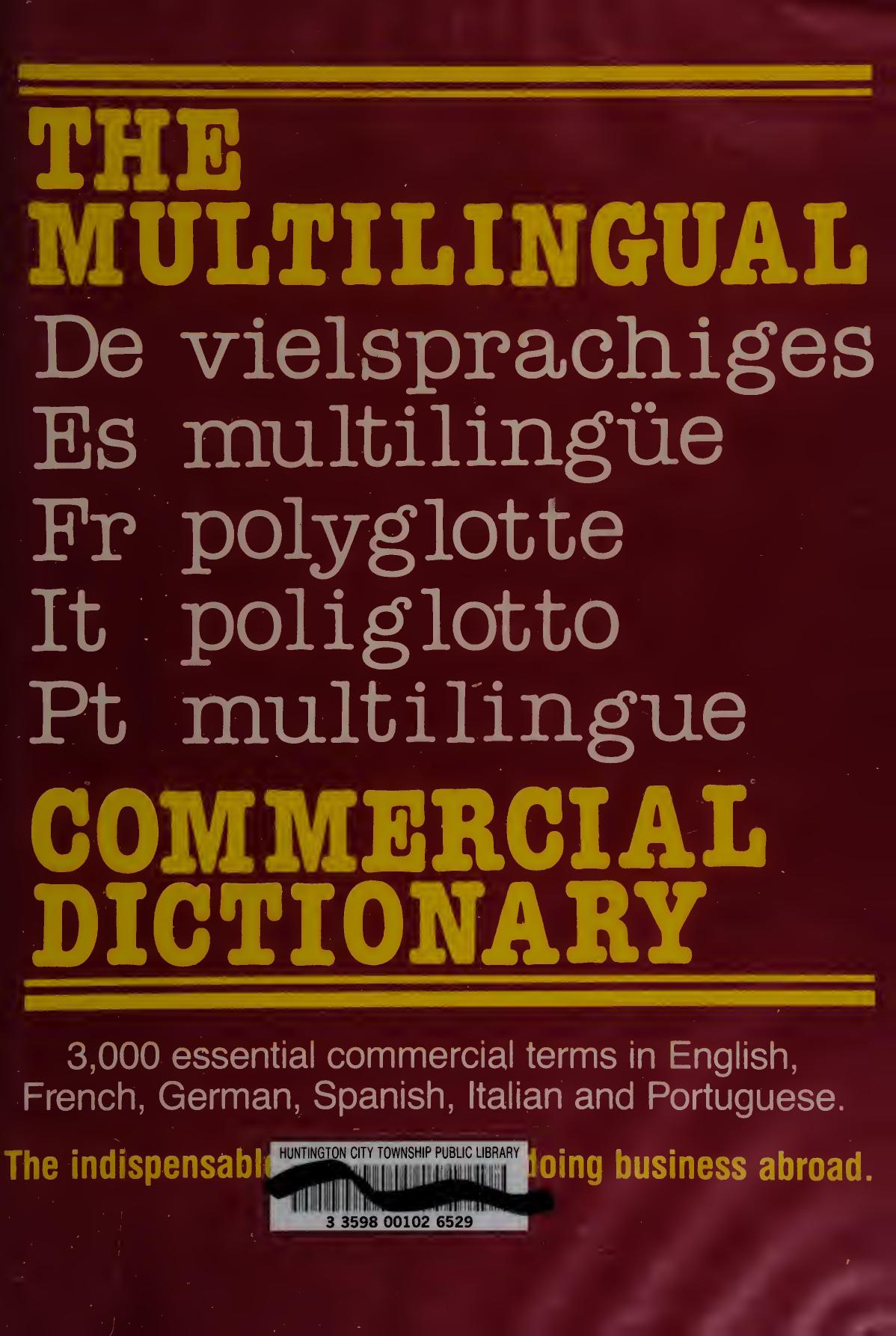 The Multilingual Commercial Dictionary