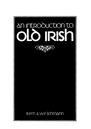 An Introduction to Old Irish