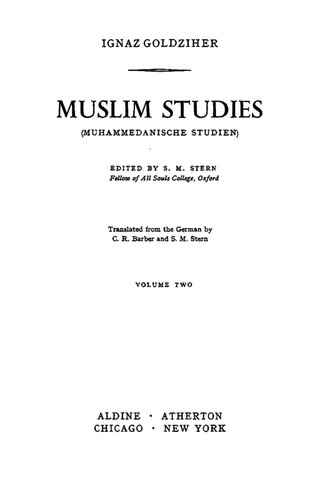 Muslim Studies, Vol. 1