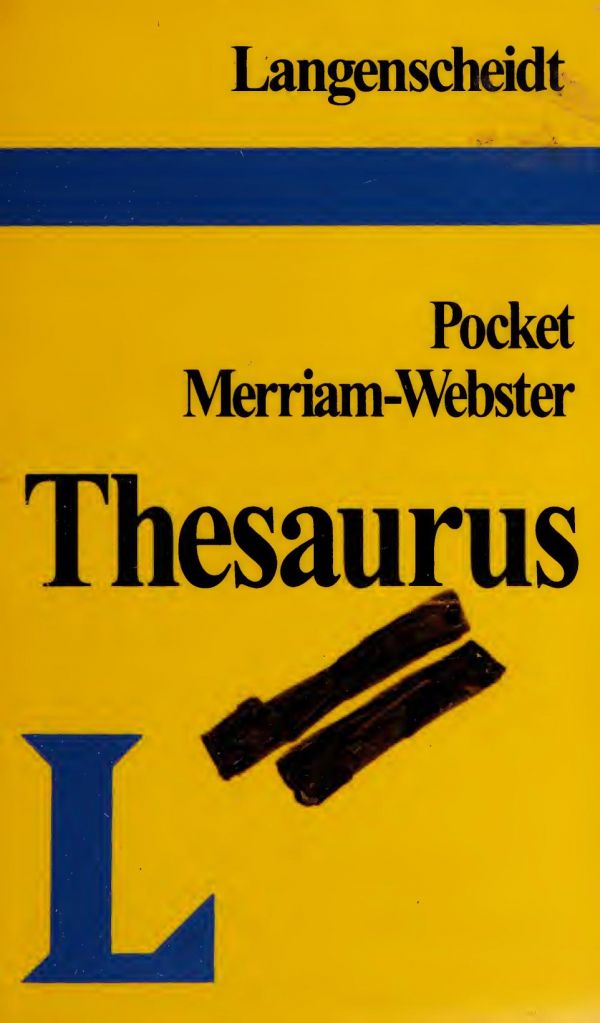 Langenscheidt Merriam-Webster Pocket Thesarus